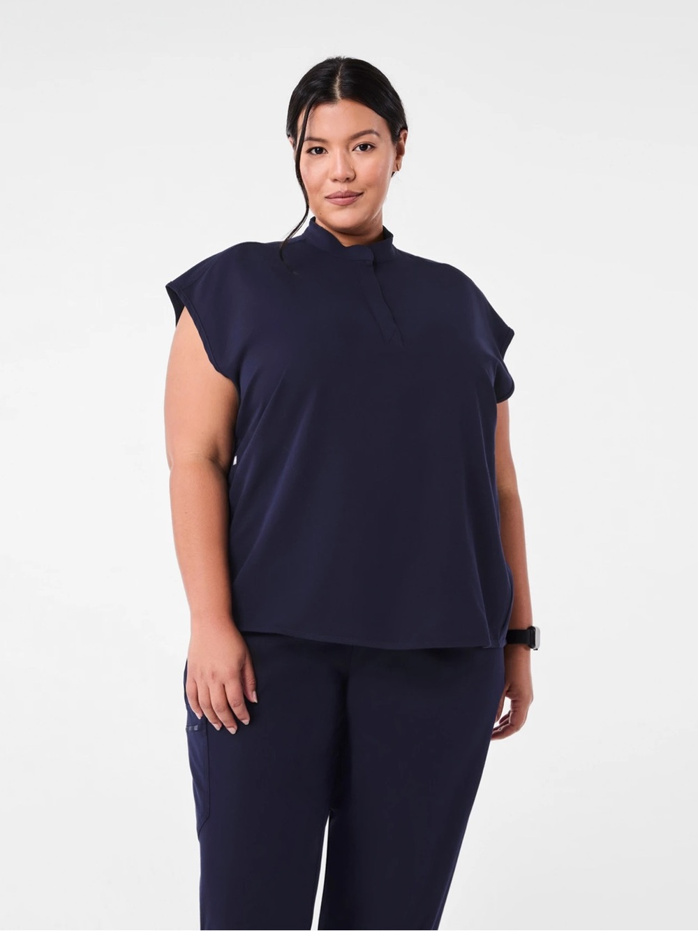 NEW Figs Rafaela Oversized Scrub Top Size XXL Navy